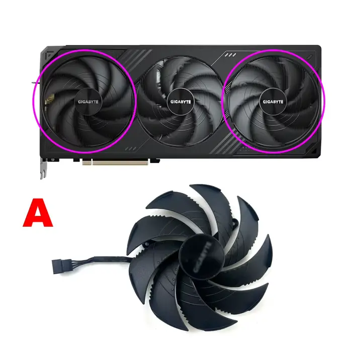 Ventilateur de carte graphique GAH3SU DC 12V pour cartes graphiques GIGABYTE RTX5090 WINDFORCE 32G