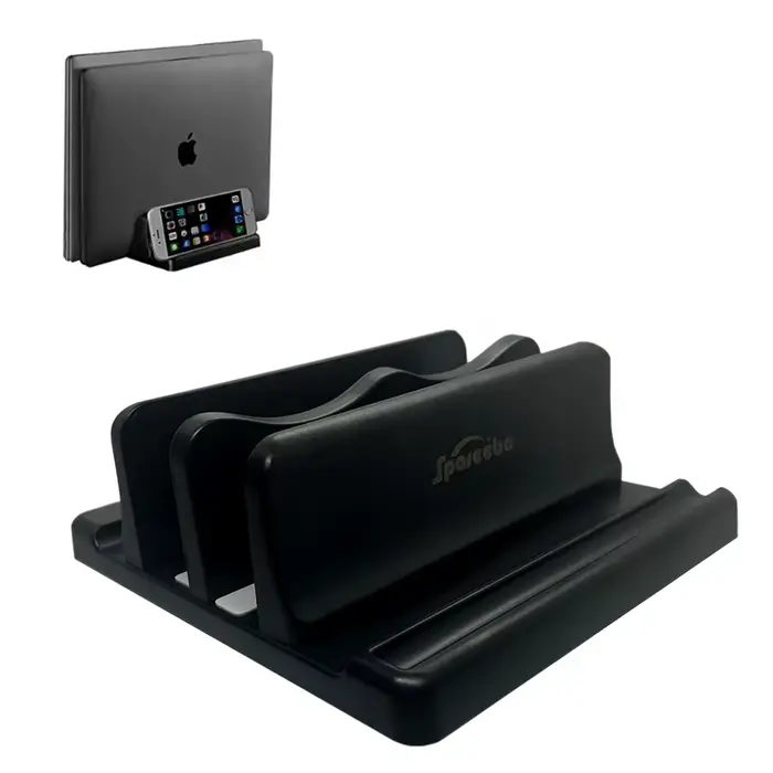 Support vertical pour ordinateur portable, permettant de gagner de la place sur le bureau, facile à 