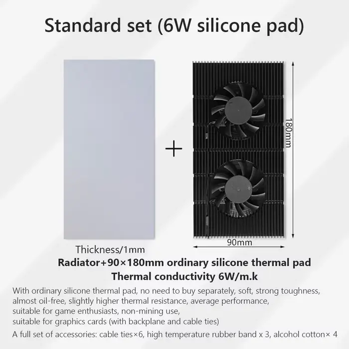 Refroidisseur de mémoire pour RTX 3090 3080 3070