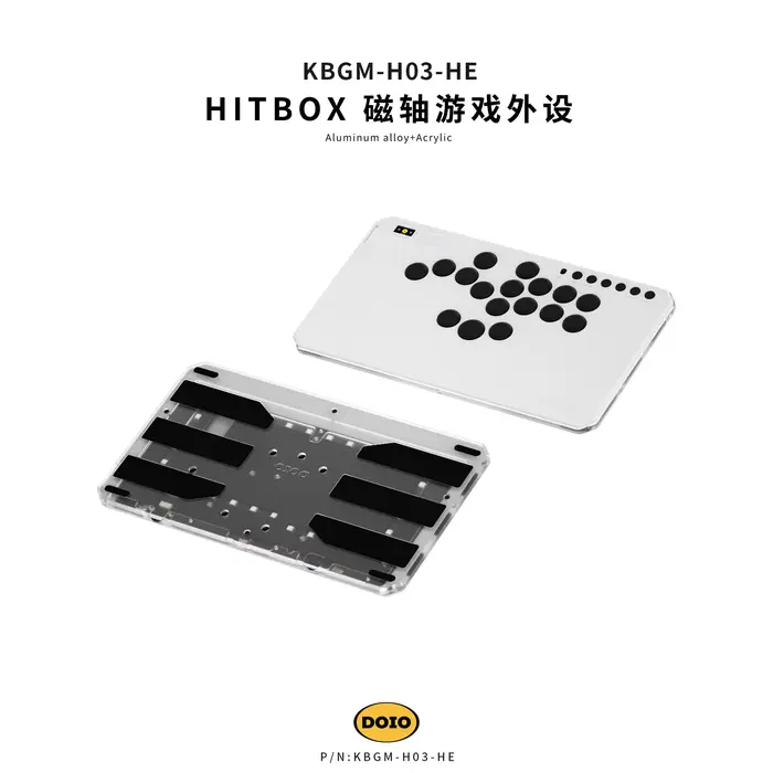 Clavier magnétique DOIO HITBOX KBGM-H03-HE, clavier filaire en alliage d'aluminium à profil bas, cla