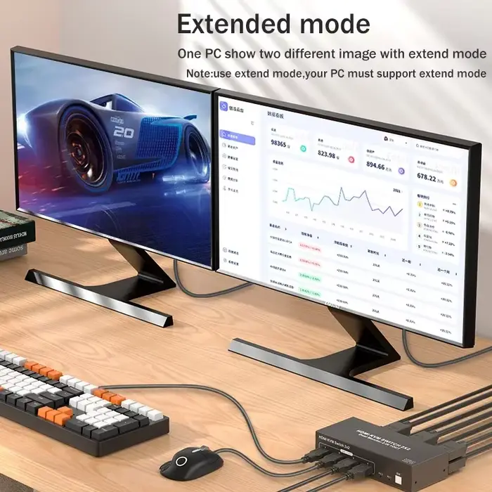 Commutateur KVM HDMI pour moniteur touristique