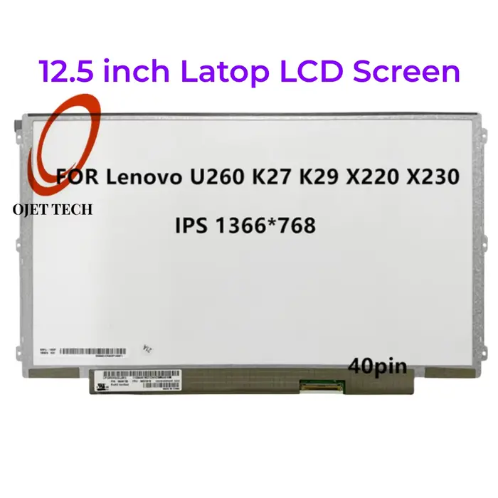 Écran Lcd IPS 12.5 pouces, pour LENOVO S230U K27 K29 X220 X230 LP125WH2 SLT1 SLB3 LP125WH2-SLB1