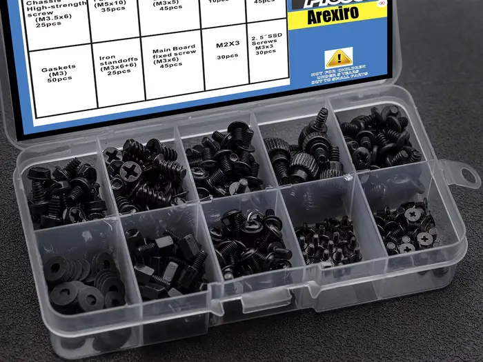 Kit d'assortiment de vis de disque dur pour carte mère