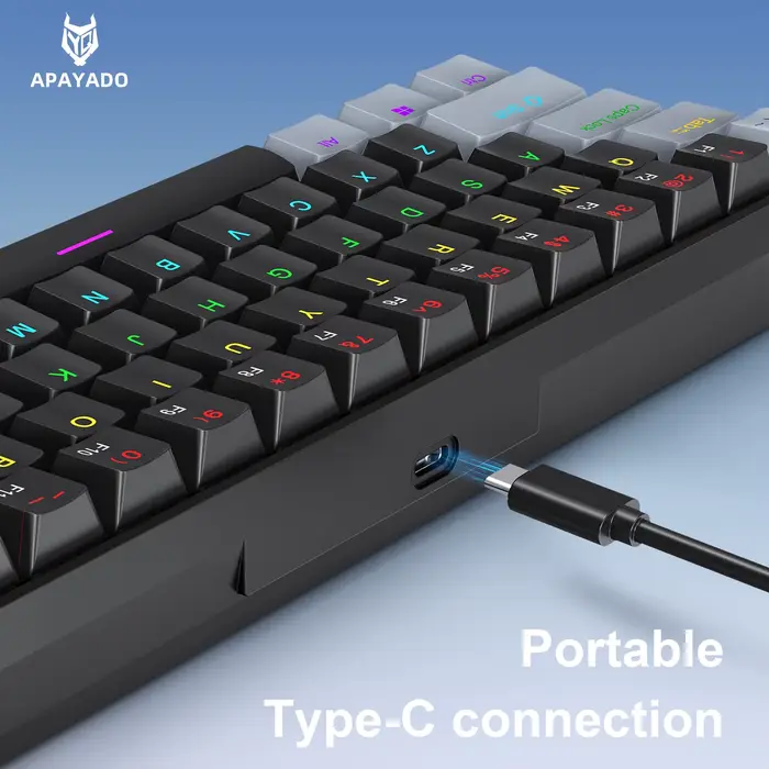 Clavier de jeu mécanique filaire K61 60%