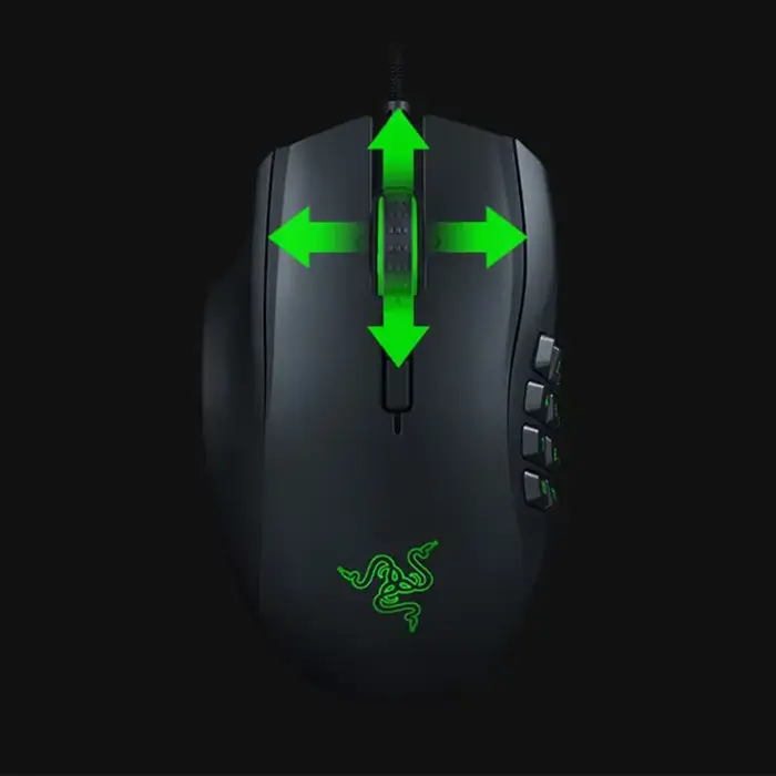 Souris de jeu ergonomique Razer Naga pour gaucher avec 12 boutons de pouce programmables - 8