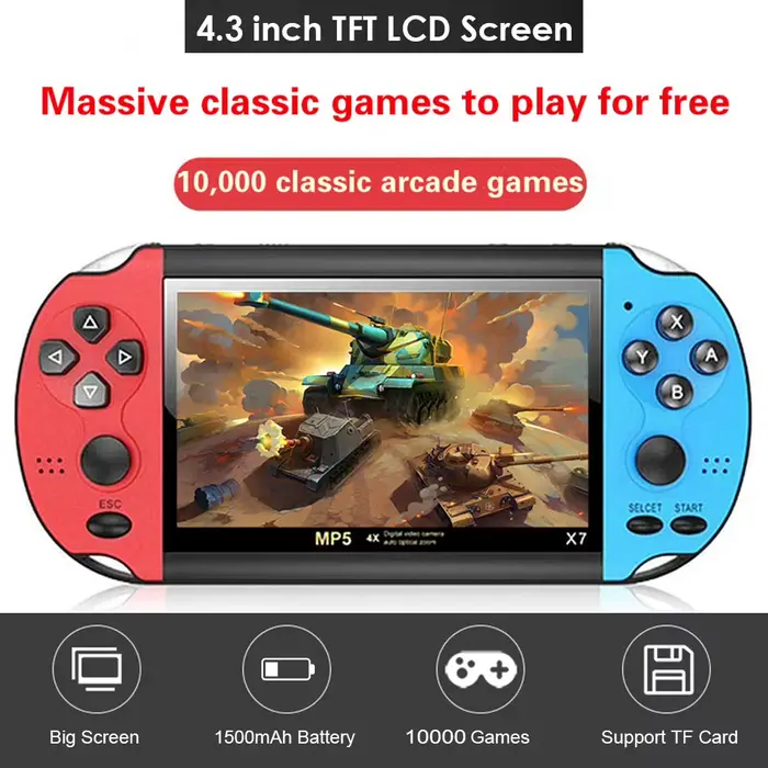 Console de jeu vidéo portable rétro