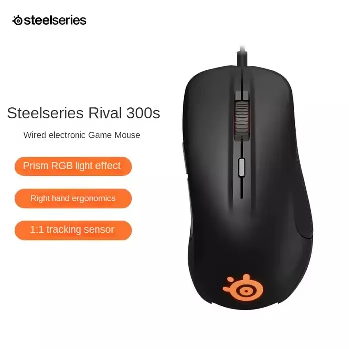 Souris de jeu originale SteelSeries Rival300S filaire 6 boutons éclairage rvb TrueMove capteur optiq