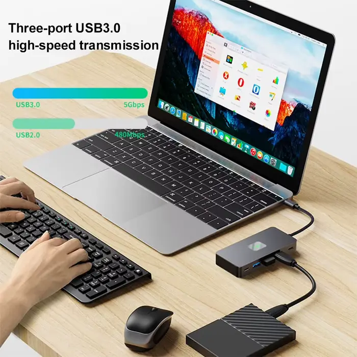 Station d'accueil 4K compatible HDMI pour touristes
