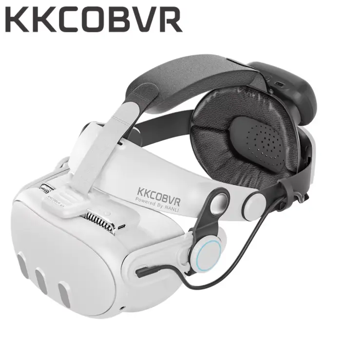 KKCOBVR Q3Pro Halo Elite 10000mAh sangle de tête de batterie avec visage réglable + ventilateur de r