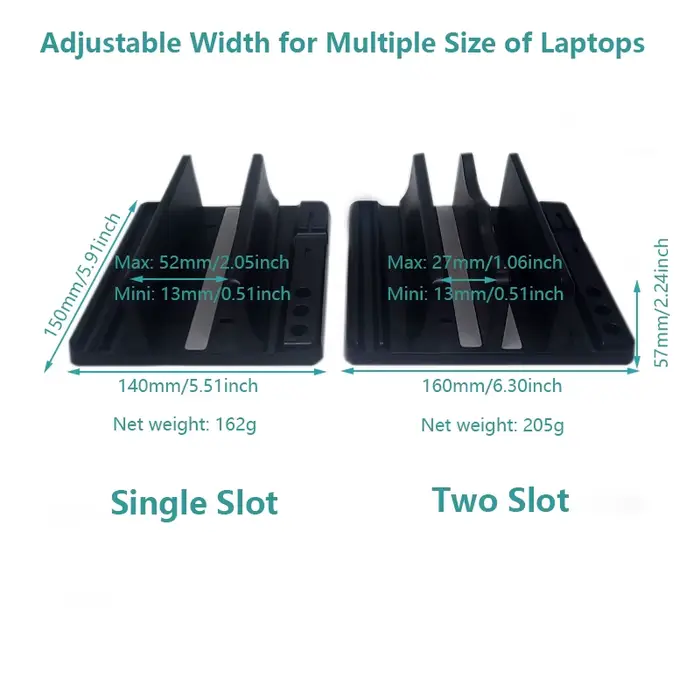 Support vertical pour ordinateur portable de bureau