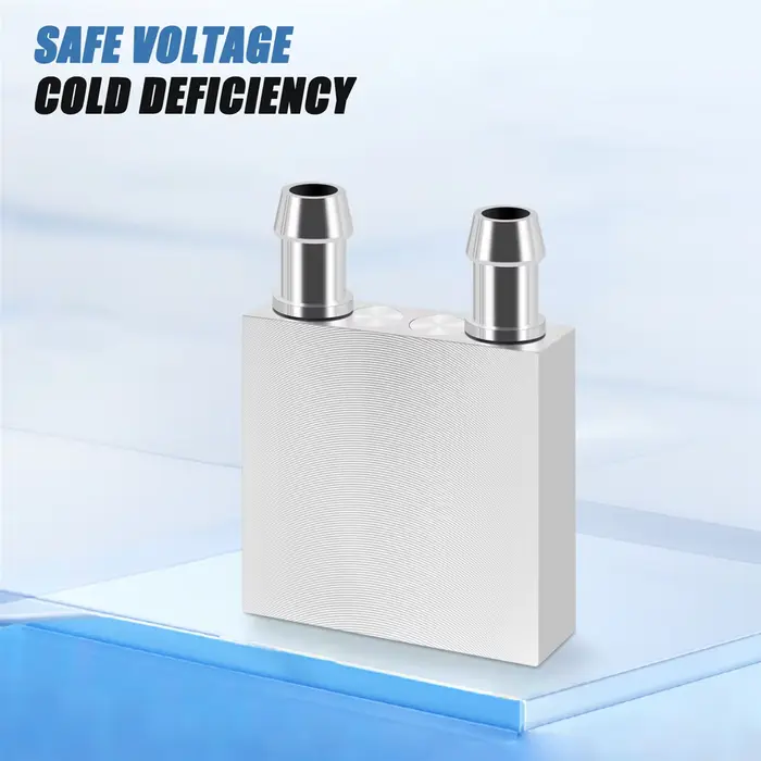 Refroidisseur à eau en aluminium, 40x40x12mm, pour ordinateur CPU