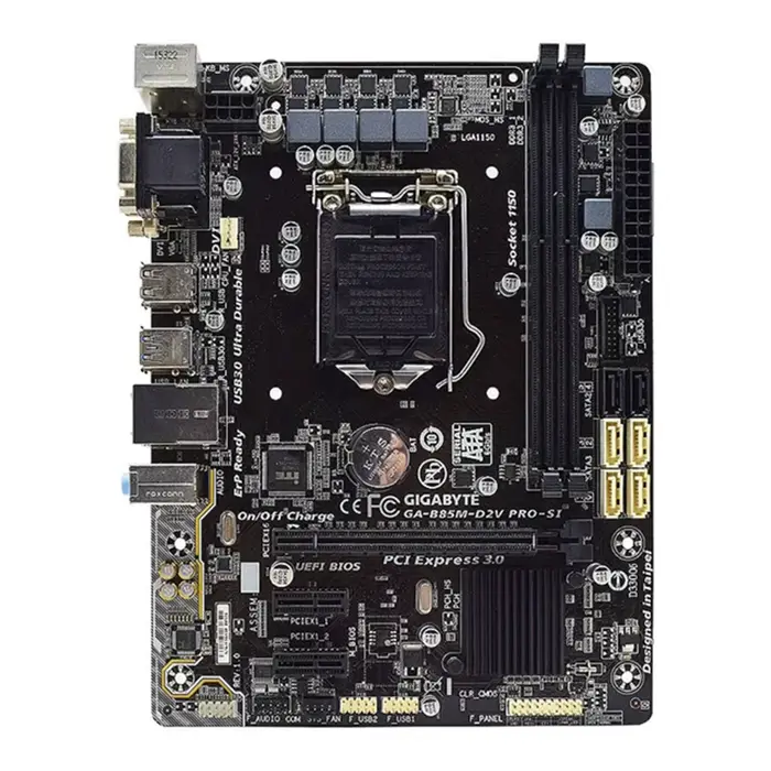Carte mère Gigabyte GA-B85M-D2V PRO-SI LGA 1150 Intel B85 compatible avec les processeurs i7-4790 4770T 4570 4130