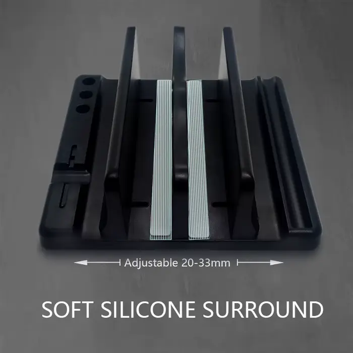Support vertical pour ordinateur portable de bureau