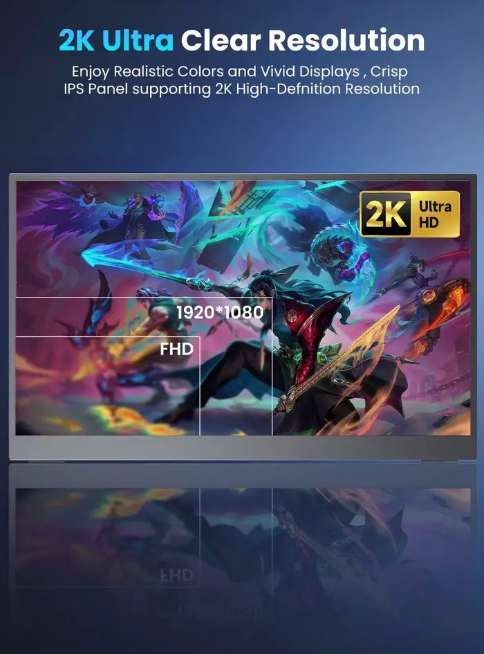 UPERFECT Moniteur de jeu portable 17