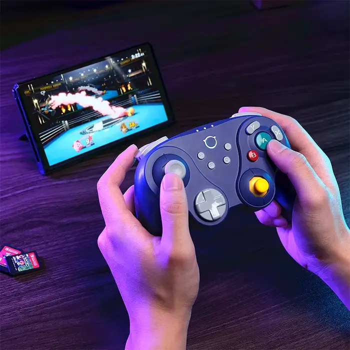 Contrôleur de jeu sans fil violet NYXI Warrior Lite pour Switch 2/PC