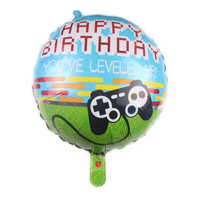 Contrôleur de jeu vidéo, décoration de fête, joyeux anniversaire, ballons de manette de jeu, célébri