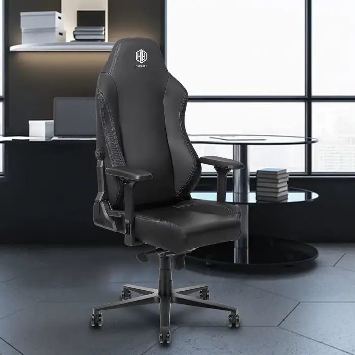 Chaise de bureau ergonomique inclinable pour PC avec dossier haut