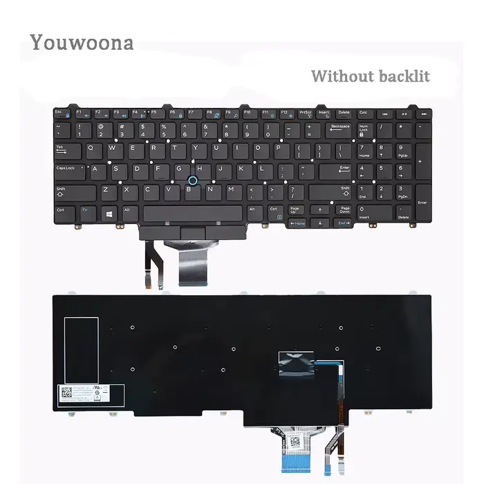 Clavier d'ordinateur portable d'origine pour DELL, E5550, Precision 3510, 3520, 3530, M3510, 7510, 7