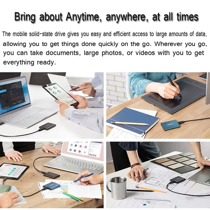 Disque SSD portable 1 To 2 To 4 To 16 To