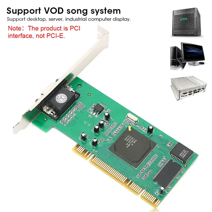 Carte graphique VGA PCI 8 mo 32 bits accessoires informatiques de bureau multi-affichage pour ATI Rage XL PCI
