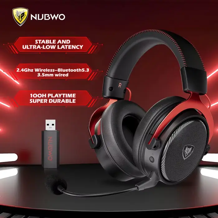 Casque de jeu sans fil NUBWO G07 pour PC