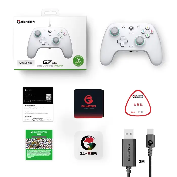 GameSir G7 SE Manette de jeu Xbox Manette filaire pour Xbox Series X, Xbox Series S, Xbox One, avec 