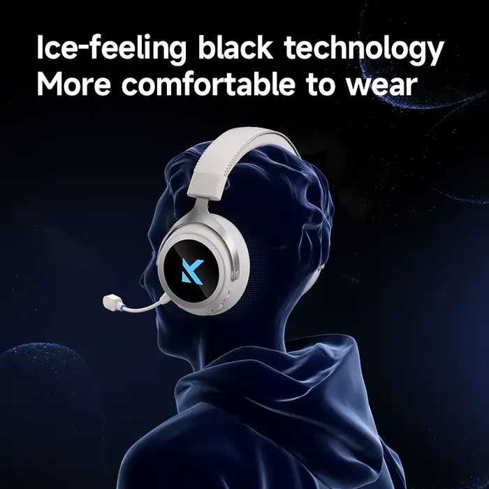 MCHOSE X9 casque de jeu sans fil 53mm 7.1 son Surround C-Media carte son professionnelle Tri Mode 2.4G BT e-sports