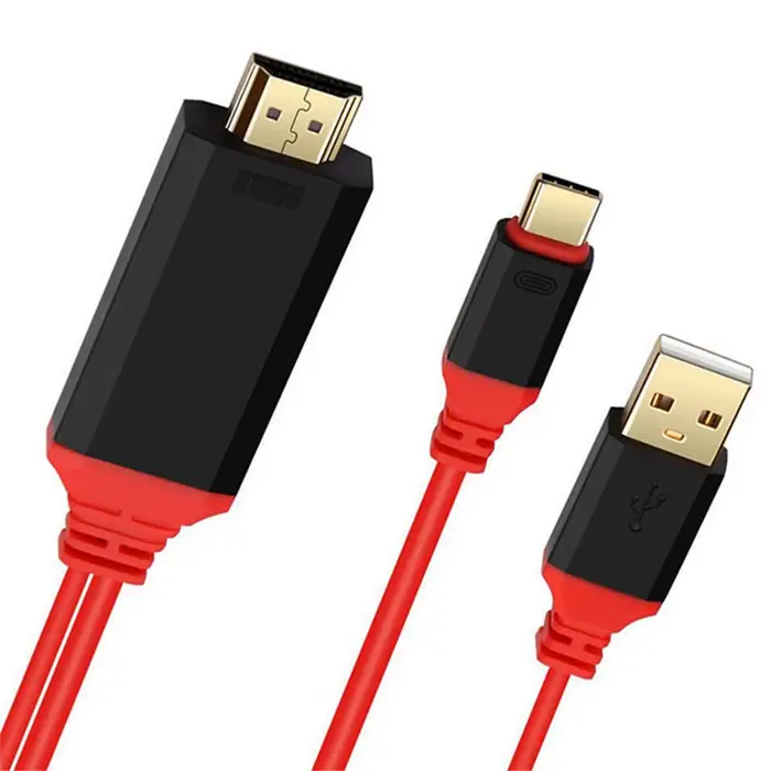 Câble de Projection HDMI pour Ordinateur Portable Connecté à la TV avec le Même Écran