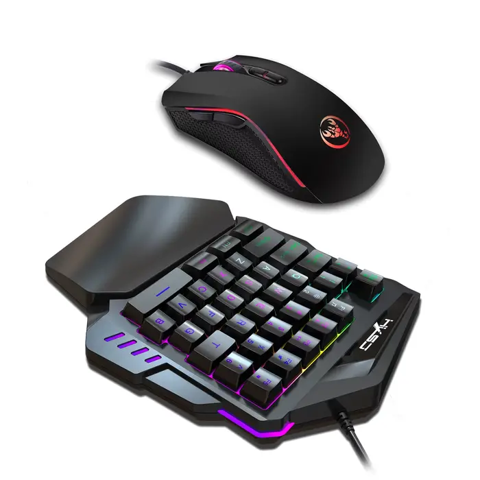 Ensemble clavier et souris de jeu à une main avec 35 touches
