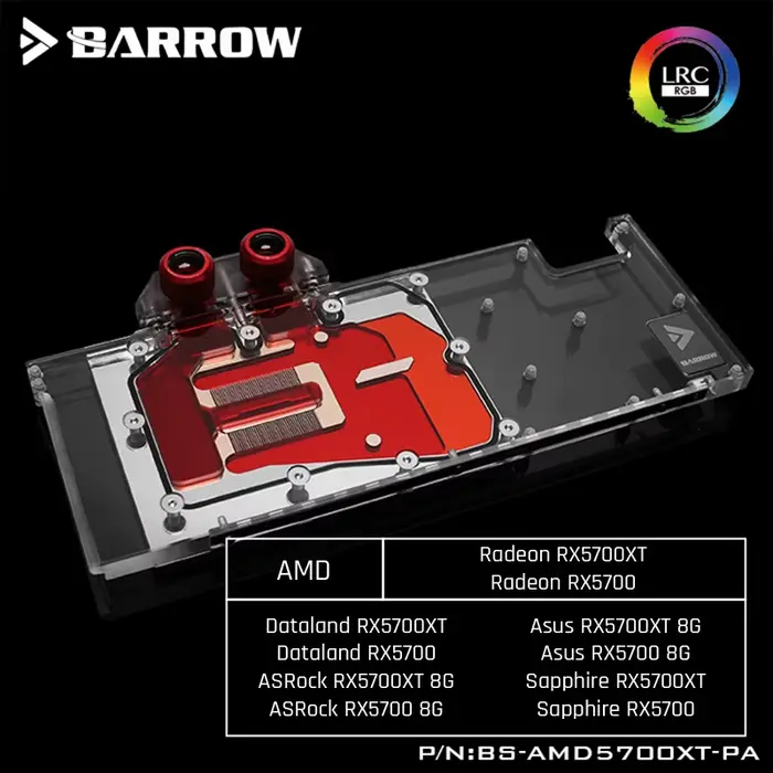 Barrow – blocs de refroidissement par eau pour AMD Founder Edition Radeon RX5700XT/RX5700