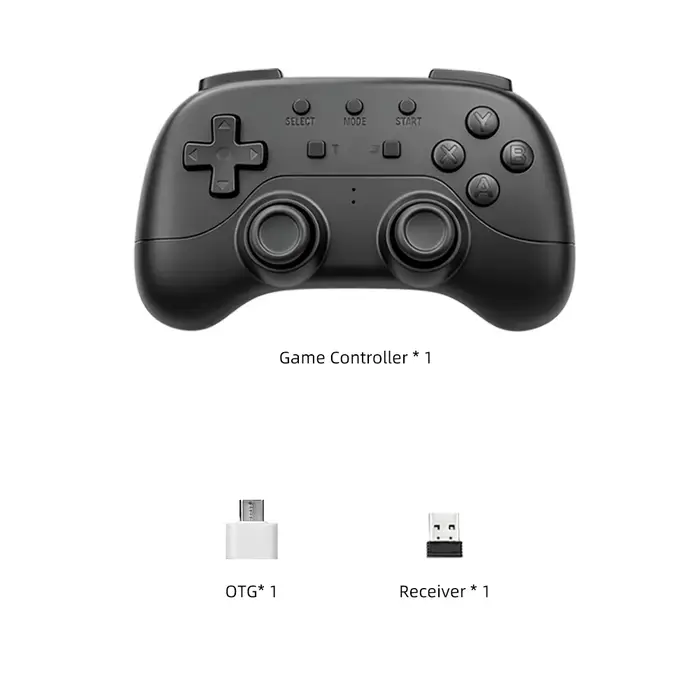 Manette de jeu sans fil 2.4G, contrôleur de jeu rétro sans latence pour PC, téléphone Android, table