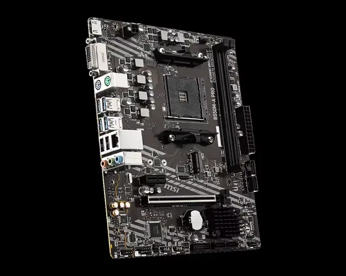 MSI B550M-A PRO AMD carte mère de jeu AM4 DDR4 M.2 prend en charge Ryzen CPU R3 R5 R7 série 5000 et 3000