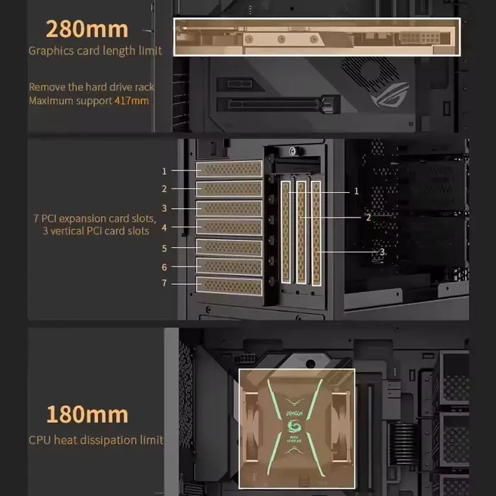 Boîtier de serveur Tower ATX pour PC de jeu