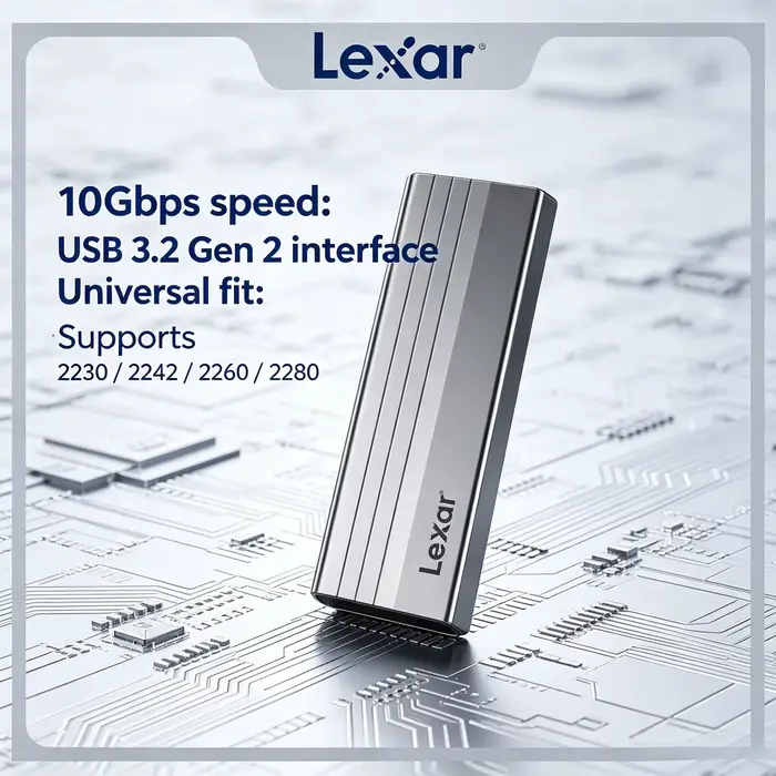Boîtier SSD M.2 Lexar Original E300 USB 3.2 Gen 2 Type C