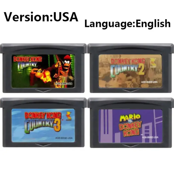Cartouche de jeu vidéo GBA 32 bits