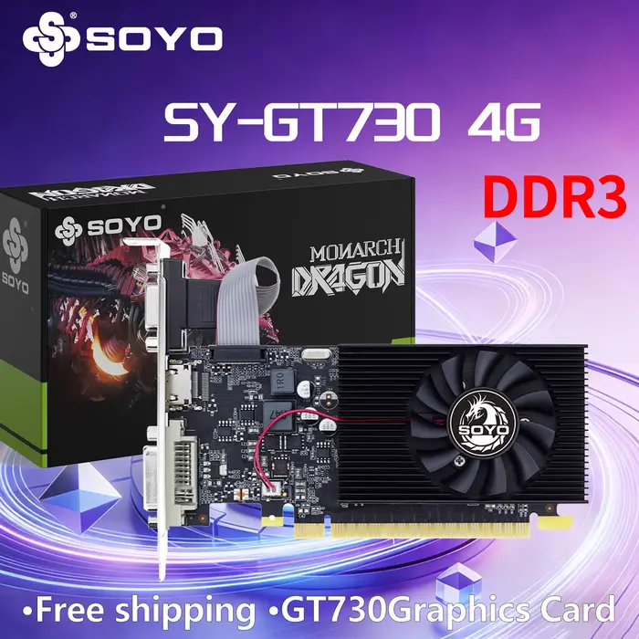 Cartes graphiques SOYO NVIDIA GT730 4G GDDR3 128 bits