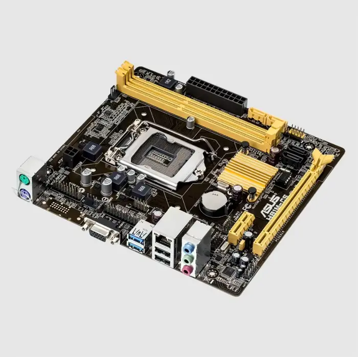 Carte mère ASUS H81M-CS LGA 1150 compatible avec les processeurs I7-4790K I7-4770K I5-4690K I5-4670K I3-4130, 2xDDR3 1600MHz, format MATX