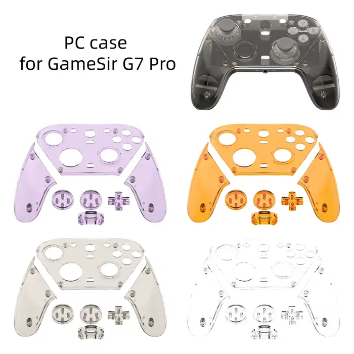 Panneau de remplacement minimaliste Transparent pour contrôleur de jeu GameSir G7 Pro