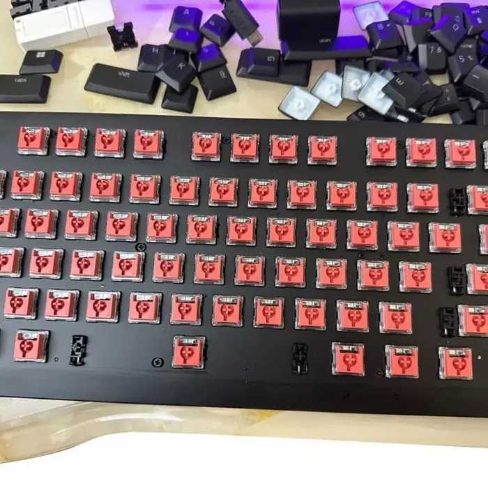 R53C claviers optiques à profil bas commutateurs effet lumière pour DeathStalker V2