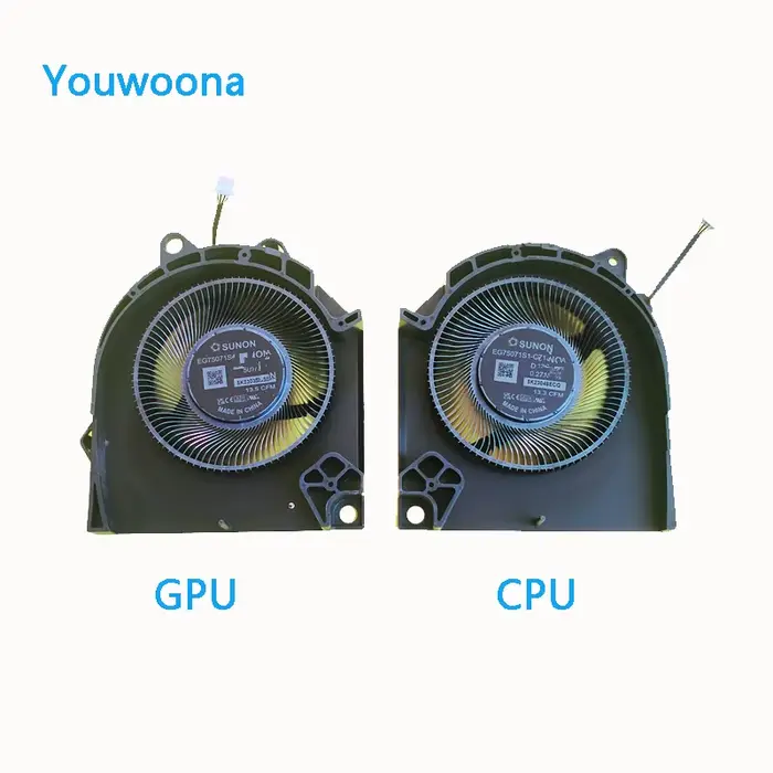 Nouveau ventilateur de refroidissement CPU GPU d'origine pour ordinateur portable Dell G15 5530 12V