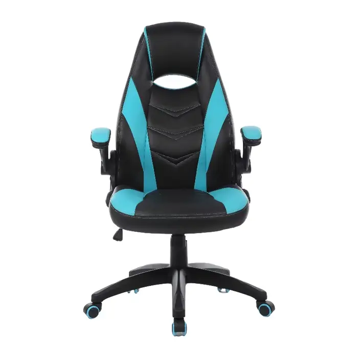 Chaise de bureau ergonomique de direction et de gaming à dossier haut, design moderne, inclinable, e