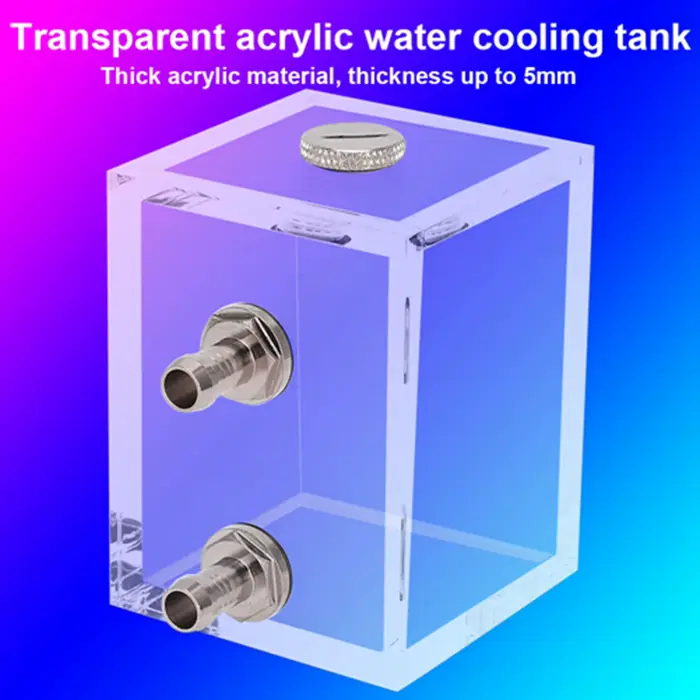 Réservoir d'eau transparent en acrylique de 200 ml pour système de refroidissement liquide de PC