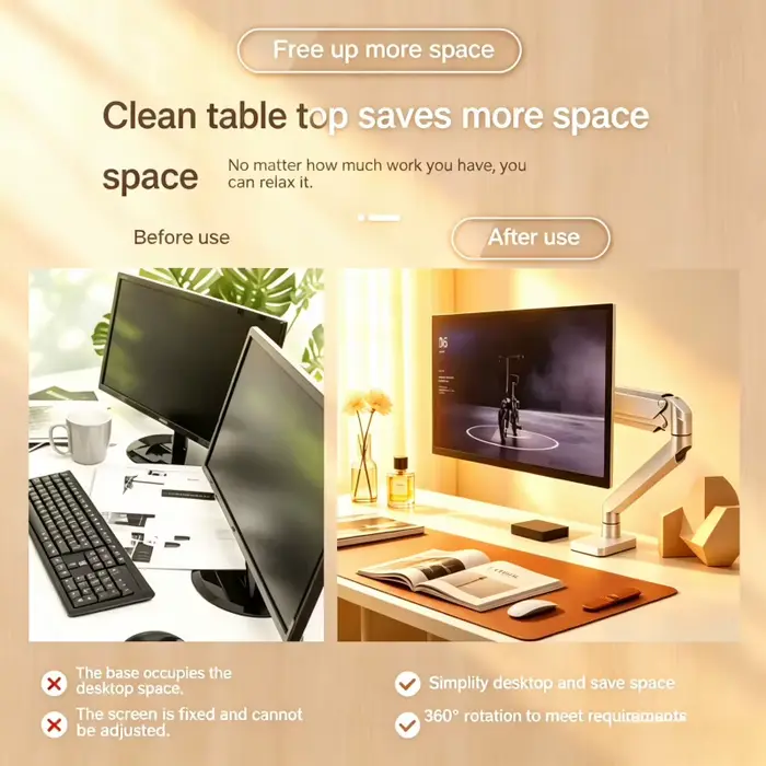 Support d'écran unique pour ordinateur de bureau