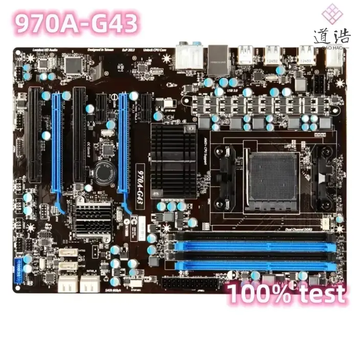 Carte mère 970A-G43, 32 go, PCI SATA III AM3 DDR3 ATX 970, 100% testée, entièrement fonctionnelle