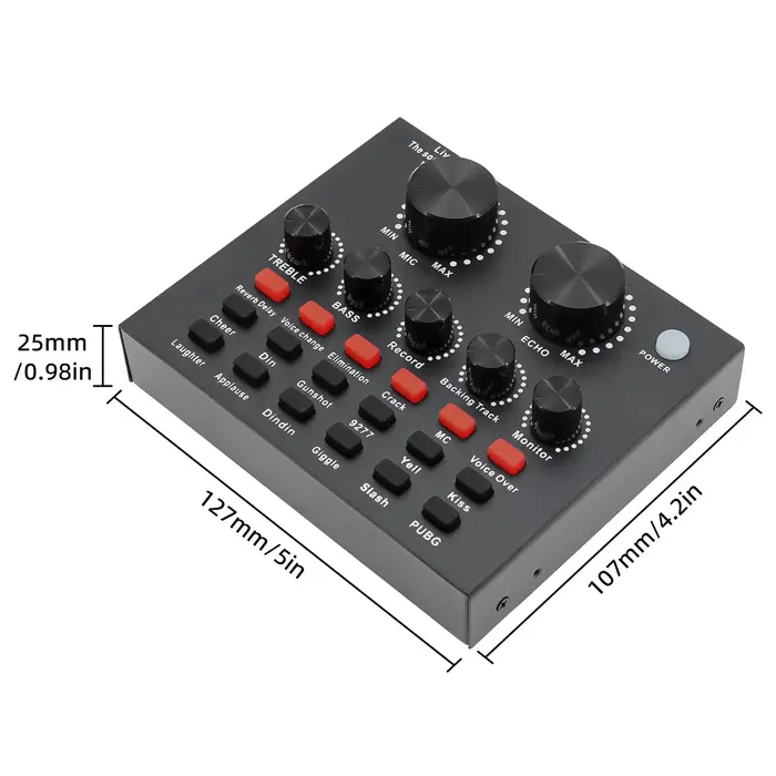 Carte son Audio V8, prise USB