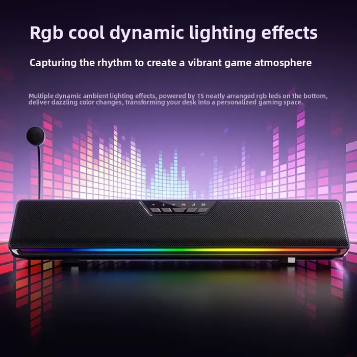 AULA GS6Pro Esports haut-parleur Bluetooth double mode configuration de bureau d'ordinateur avec Microphone de jeu système sonore EQ spécialisé