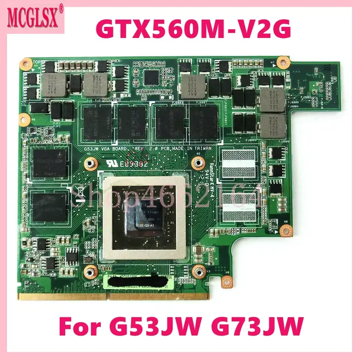 G53JW GTX460M-V1.5G/GTX560M-V2G carte graphique VGA pour ASUS ROG G53SW G53SX G53JW G73SW G73JW cart