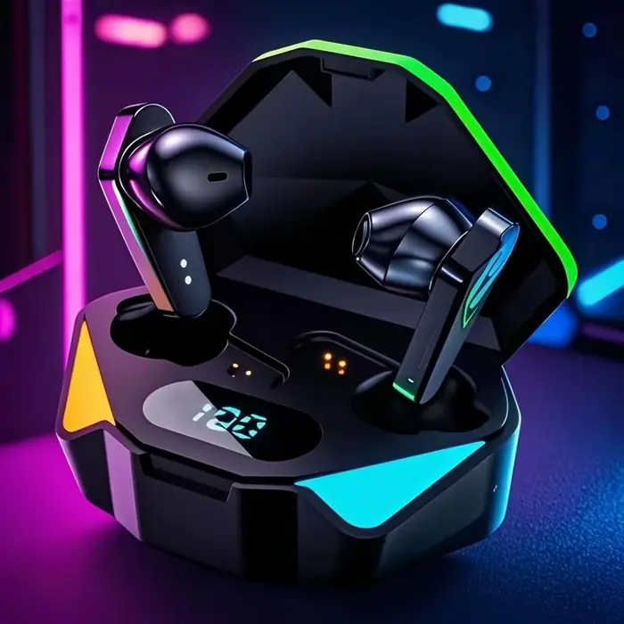 Casque sans fil de jeu X15, bonne qualité sonore, stéréo binaural, microphone intégré qui peut être 