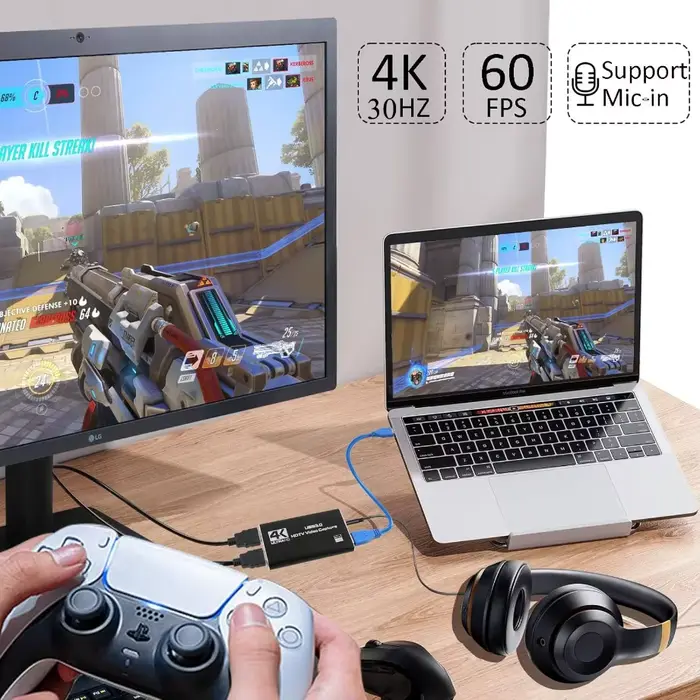 TABLLYUGE 4K USB 3.0 HDTV carte d'acquisition vidéo compatible HDMI enregistreur