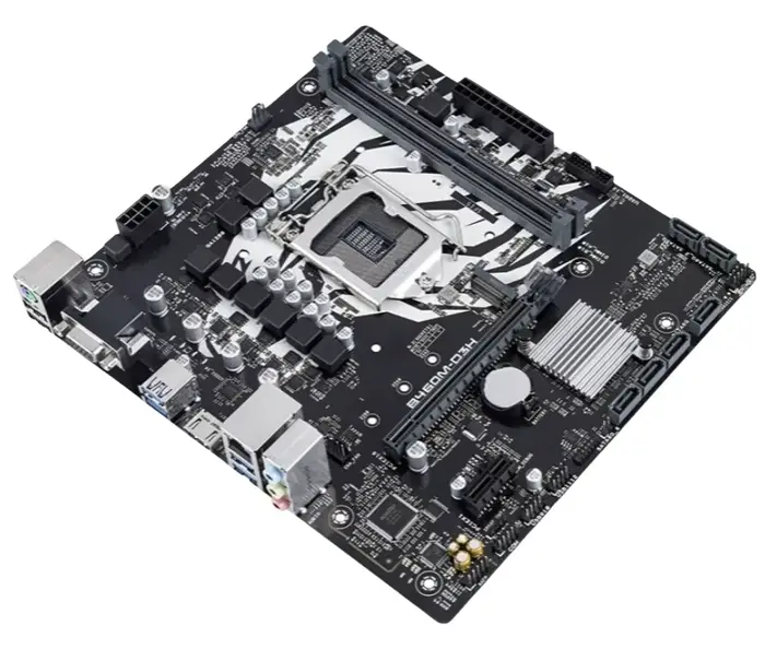 Carte mère B460M-D3H LGA 1200 Intel B460 2xDDR4 64 Go M.2 Miro-ATX compatible avec les processeurs i5-10400